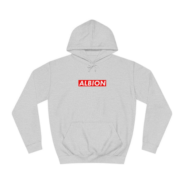 U03. ALBION - RED BOX LOGO HOODIE