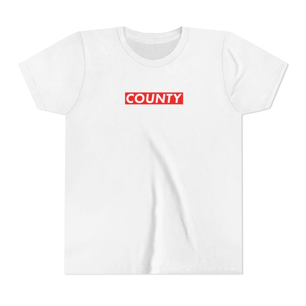 Y01. COUNTY - RED BOX LOGO YOUTH